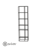 کتابخانه فلزی چوبی مدل الگانس