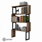 کتابخانه چوب و فلز مدل الگانت